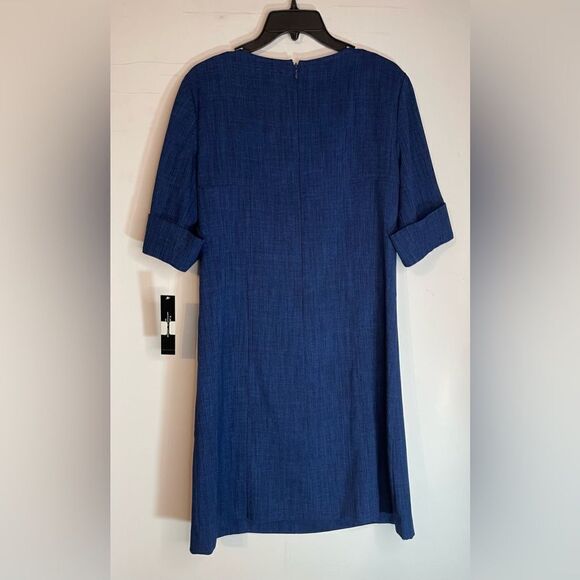 Tahari Arthur S. Levine Navy Blue Dress Size 6- New - Picture 2 of 11